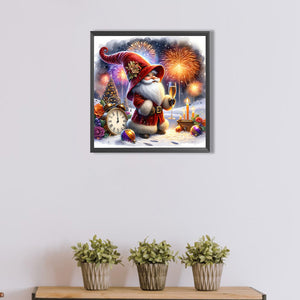 New Year'S Eve Goblin 40*40CM(Picture) Full AB Round Drill Diamond Painting