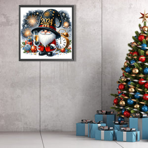 New Year'S Eve Goblin 40*40CM(Picture) Full AB Round Drill Diamond Painting