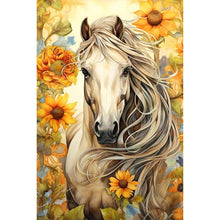 Load image into Gallery viewer, Sunflower Horse 40*60CM(Picture) Full AB Round Drill Diamond Painting
