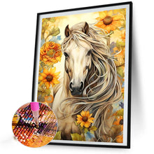 Load image into Gallery viewer, Sunflower Horse 40*60CM(Picture) Full AB Round Drill Diamond Painting
