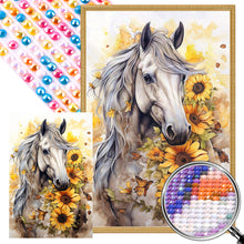 Load image into Gallery viewer, Sunflower Horse 40*60CM(Picture) Full AB Round Drill Diamond Painting
