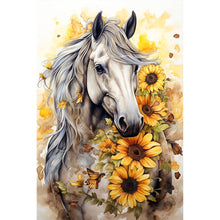 Load image into Gallery viewer, Sunflower Horse 40*60CM(Picture) Full AB Round Drill Diamond Painting
