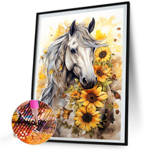 Load image into Gallery viewer, Sunflower Horse 40*60CM(Picture) Full AB Round Drill Diamond Painting
