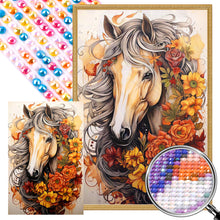 Load image into Gallery viewer, Sunflower Horse 40*60CM(Picture) Full AB Round Drill Diamond Painting
