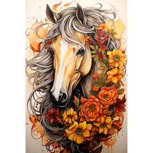 Load image into Gallery viewer, Sunflower Horse 40*60CM(Picture) Full AB Round Drill Diamond Painting
