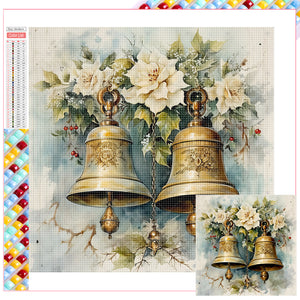 Christmas Bells 35X35CM(Canvas) Full Square Drill Diamond Painting