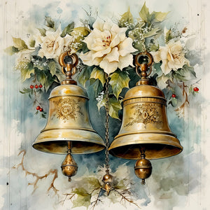 Christmas Bells 35X35CM(Canvas) Full Square Drill Diamond Painting