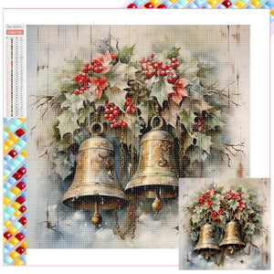 Christmas Bells 35X35CM(Canvas) Full Square Drill Diamond Painting