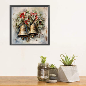 Christmas Bells 35X35CM(Canvas) Full Square Drill Diamond Painting