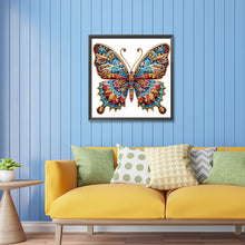 Load image into Gallery viewer, Gorgeous Butterfly 30*30CM(Canvas) Partial Special Shaped Drill Diamond Painting
