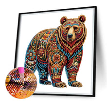 Load image into Gallery viewer, Gorgeous Bear 30*30CM(Canvas) Partial Special Shaped Drill Diamond Painting
