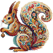 Load image into Gallery viewer, Gorgeous Squirrel 30*30CM(Canvas) Partial Special Shaped Drill Diamond Painting
