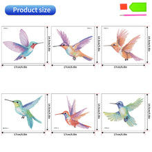 Load image into Gallery viewer, 6 PCS Christmas Diamonds Painting Stickers Kit for Boy Girls Gift (Hummingbird)
