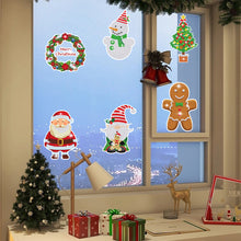 Load image into Gallery viewer, 6 PCS Christmas Diamonds Painting Stickers Kit for Boy Girls Gift (Santa Wreath)
