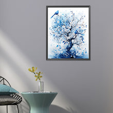 Load image into Gallery viewer, Blue Flower Tree 40*50CM(Canvas) Full Round Drill Diamond Painting
