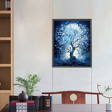 Load image into Gallery viewer, Blue Flower Tree 40*50CM(Canvas) Full Round Drill Diamond Painting
