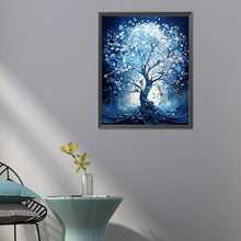 Load image into Gallery viewer, Blue Flower Tree 40*50CM(Canvas) Full Round Drill Diamond Painting
