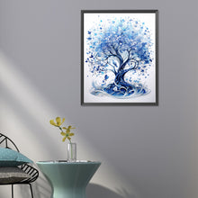 Load image into Gallery viewer, Blue Flower Tree 40*50CM(Canvas) Full Round Drill Diamond Painting
