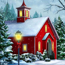 Load image into Gallery viewer, Christmas House 30*30CM(Canvas) Full Round Drill Diamond Painting
