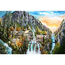 Load image into Gallery viewer, Landscape Castle 60*40CM(Canvas) Full Round Drill Diamond Painting
