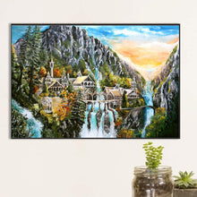 Load image into Gallery viewer, Landscape Castle 60*40CM(Canvas) Full Round Drill Diamond Painting
