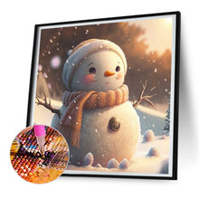 Load image into Gallery viewer, Snowman 30*30CM(Canvas) Full Round Drill Diamond Painting
