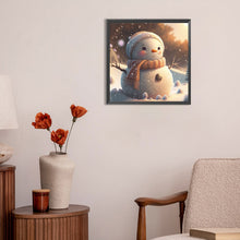 Load image into Gallery viewer, Snowman 30*30CM(Canvas) Full Round Drill Diamond Painting
