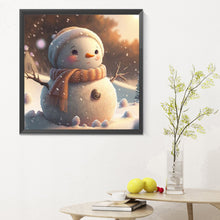 Load image into Gallery viewer, Snowman 30*30CM(Canvas) Full Round Drill Diamond Painting
