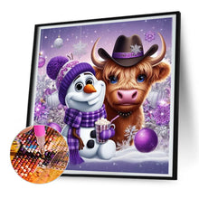 Load image into Gallery viewer, Snowman 30*30CM(Canvas) Full Round Drill Diamond Painting
