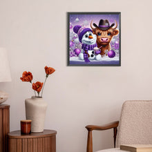 Load image into Gallery viewer, Snowman 30*30CM(Canvas) Full Round Drill Diamond Painting
