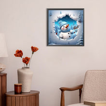 Load image into Gallery viewer, Snowman 30*30CM(Canvas) Full Round Drill Diamond Painting
