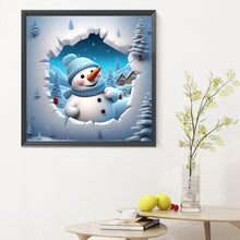 Load image into Gallery viewer, Snowman 30*30CM(Canvas) Full Round Drill Diamond Painting
