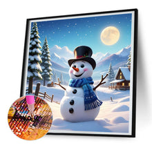 Load image into Gallery viewer, Snowman 30*30CM(Canvas) Full Round Drill Diamond Painting
