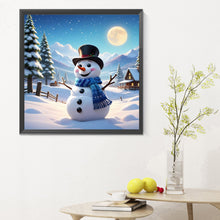 Load image into Gallery viewer, Snowman 30*30CM(Canvas) Full Round Drill Diamond Painting
