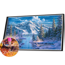 Load image into Gallery viewer, Snow Mountain Scenery 40*30CM(Canvas) Full Square Drill Diamond Painting
