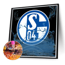 Load image into Gallery viewer, Schalke Logo 40*40CM(Canvas) Full Round Drill Diamond Painting
