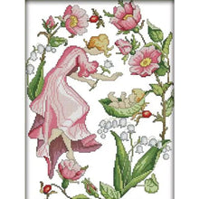 Load image into Gallery viewer, Joy Sunday February Flower Fairy (31*40CM) 14CT Stamped Cross Stitch
