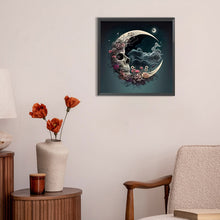 Load image into Gallery viewer, Moon Skeleton 30*30CM(Canvas) Full Round Drill Diamond Painting
