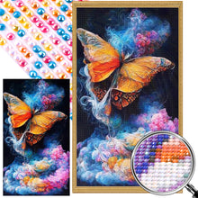 Load image into Gallery viewer, Colorful Mist Butterfly 40*70CM(Picture) Full AB Round Drill Diamond Painting
