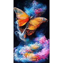 Load image into Gallery viewer, Colorful Mist Butterfly 40*70CM(Picture) Full AB Round Drill Diamond Painting
