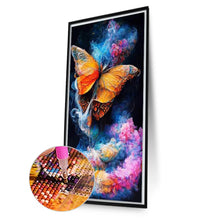 Load image into Gallery viewer, Colorful Mist Butterfly 40*70CM(Picture) Full AB Round Drill Diamond Painting
