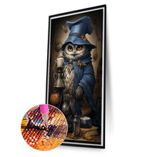 Load image into Gallery viewer, Candlestick With Owl 40*70CM(Picture) Full AB Round Drill Diamond Painting
