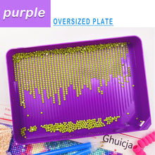 Load image into Gallery viewer, 3 Set Large Diamond Art Painting Bead Sorting Trays for DIY Art Craft (Purple)
