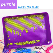 Load image into Gallery viewer, 4 Set Large Diamond Art Painting Bead Sorting Trays for DIY Art Craft (Purple)
