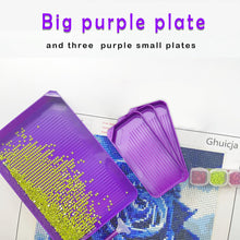 Load image into Gallery viewer, 4 Set Large Diamond Art Painting Bead Sorting Trays for DIY Art Craft (Purple)
