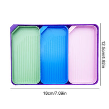 Load image into Gallery viewer, 4 Set Diamond Art Painting Bead Sorting Trays for DIY Art Craft(Green Blue Pink)
