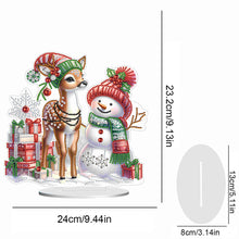 Load image into Gallery viewer, Christmas Acrylic Winter Snowman Diamond Painting Desktop Decor for Office Decor
