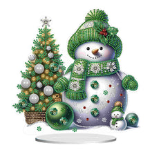 Load image into Gallery viewer, Christmas Acrylic Winter Snowman Diamond Painting Desktop Decor for Office Decor
