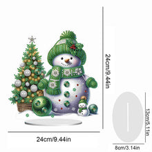 Load image into Gallery viewer, Christmas Acrylic Winter Snowman Diamond Painting Desktop Decor for Office Decor
