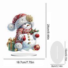 Load image into Gallery viewer, Christmas Acrylic Winter Snowman Diamond Painting Desktop Decor for Office Decor
